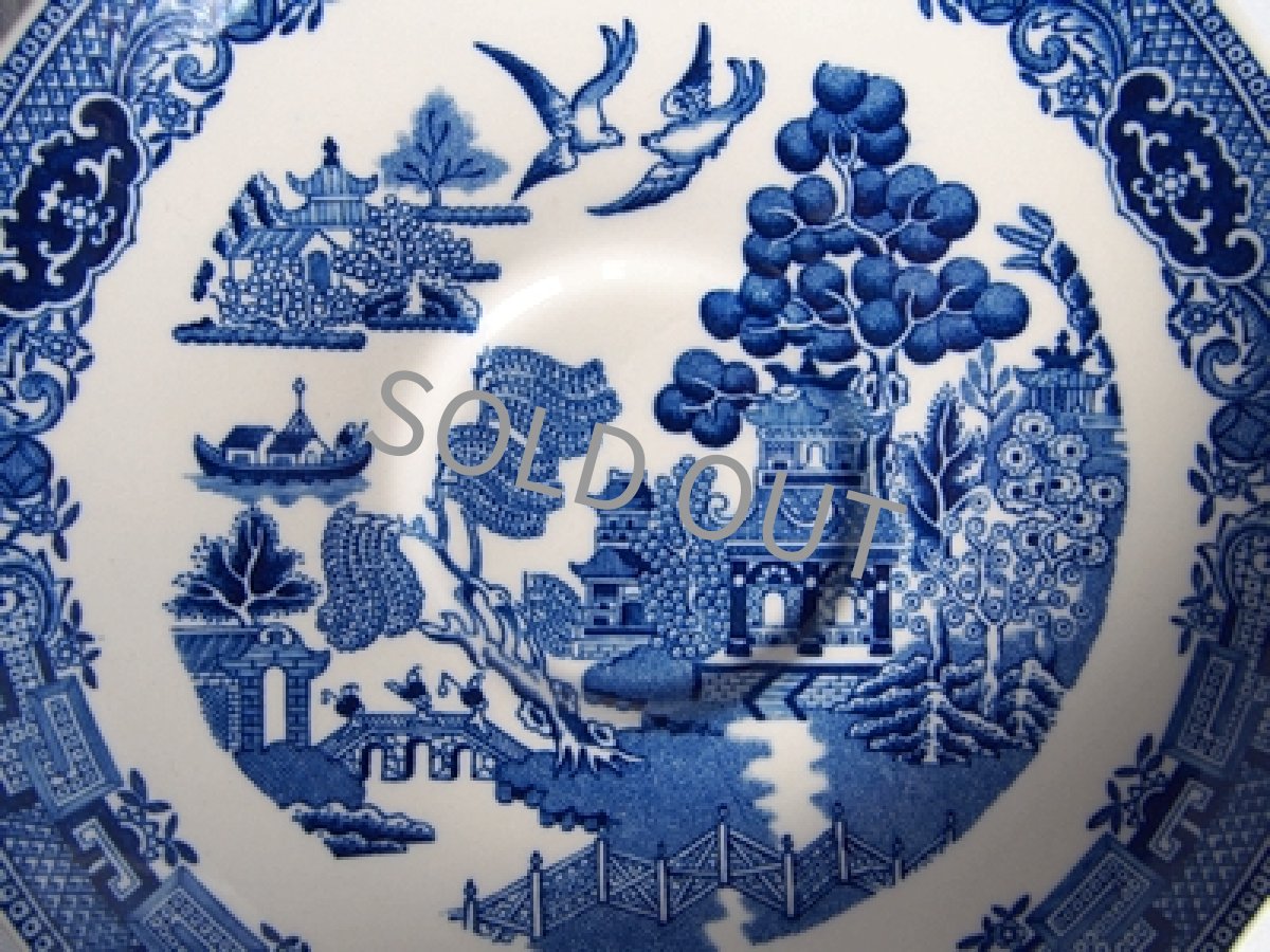 画像10: ウェッジウッド クイーンズウェア　カップ＆ソーサー　ウィロー 青(2) (10)