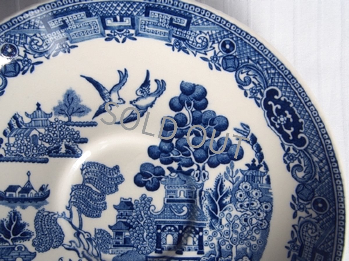 画像12: ウェッジウッド クイーンズウェア　カップ＆ソーサー　ウィロー 青(2) (12)