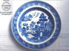 画像1: ウェッジウッド　丸皿　ウィロー 青 20.5cm (1)