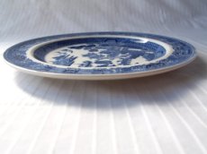 画像2: ウェッジウッド　丸皿　ウィロー 青 20.5cm (2)