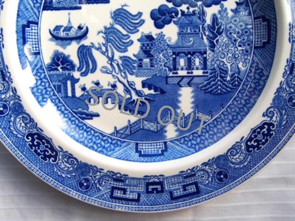 画像4: ウェッジウッド　丸皿　ウィロー 青 20.5cm (4)