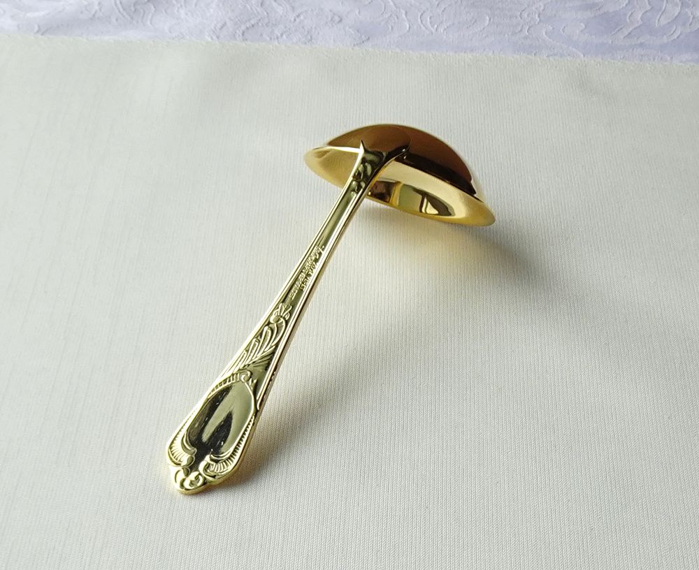 画像10: ドイツ ゾーリンゲン SBS社　ソースレードル 　23/24K 18-10ロココ (10)