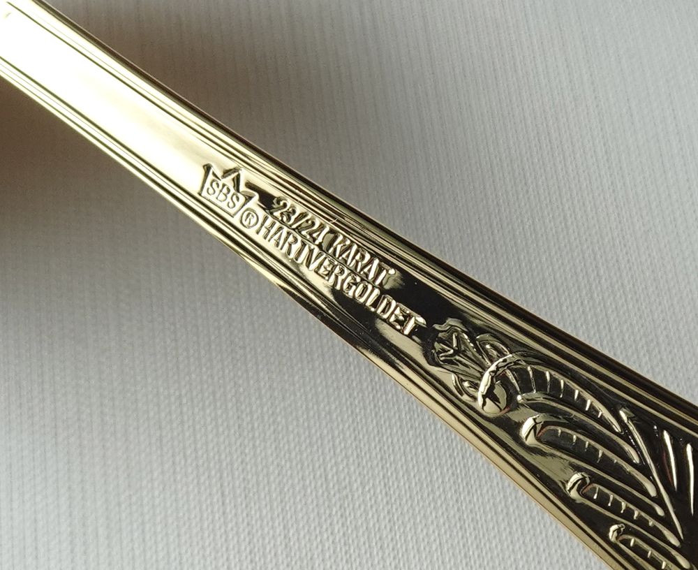 画像11: ドイツ ゾーリンゲン SBS社　ソースレードル 　23/24K 18-10ロココ (11)