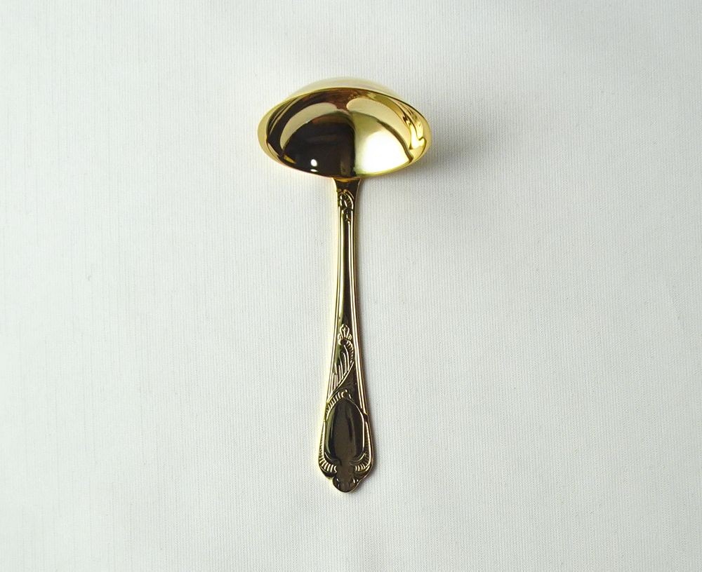 画像4: ドイツ ゾーリンゲン SBS社　ソースレードル 　23/24K 18-10ロココ (4)