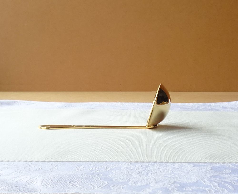 画像5: ドイツ ゾーリンゲン SBS社　ソースレードル 　23/24K 18-10ロココ (5)