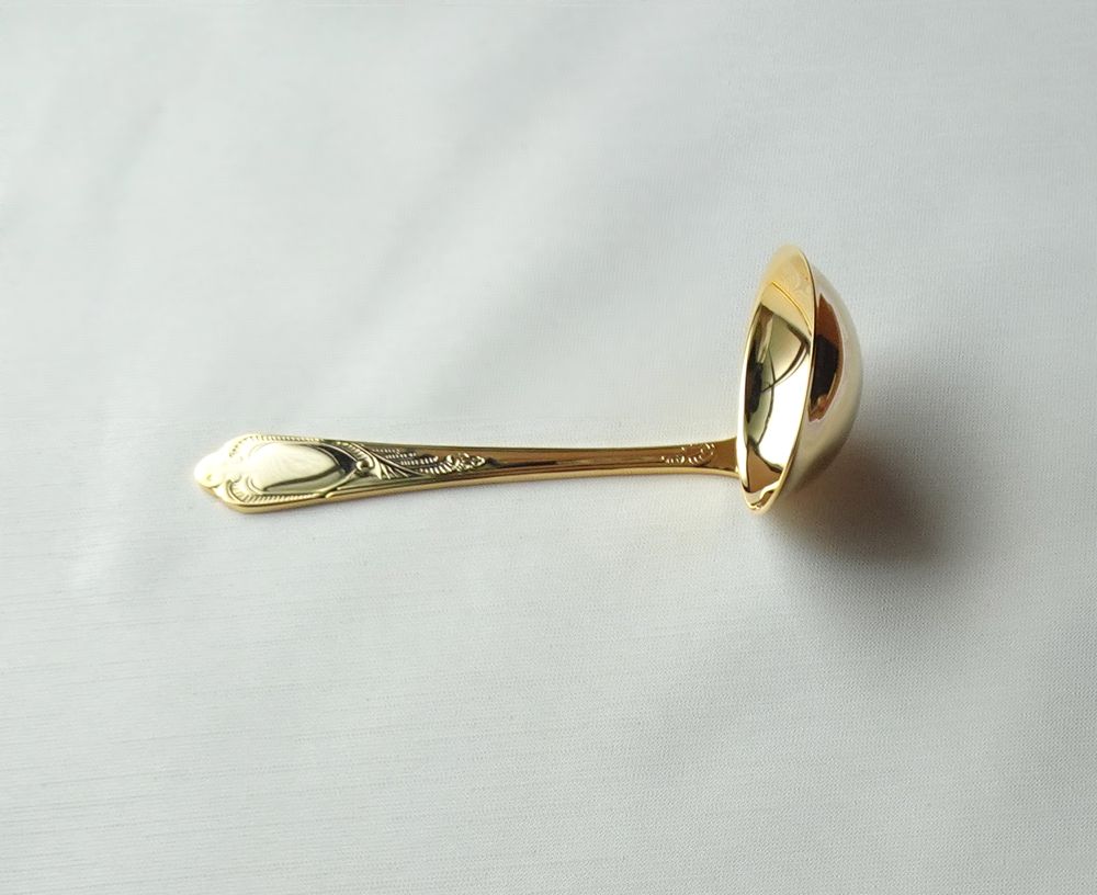 画像6: ドイツ ゾーリンゲン SBS社　ソースレードル 　23/24K 18-10ロココ (6)