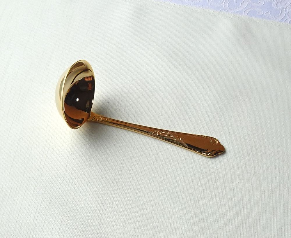 画像7: ドイツ ゾーリンゲン SBS社　ソースレードル 　23/24K 18-10ロココ (7)