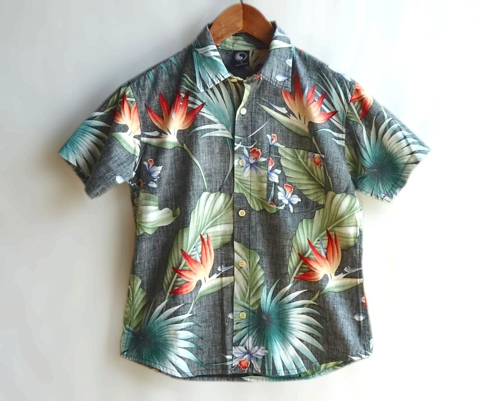 T&C Surf Designs Hawaii/タウン＆カントリー アロハシャツ アメリカ製 USA レディースS 【送料込み】