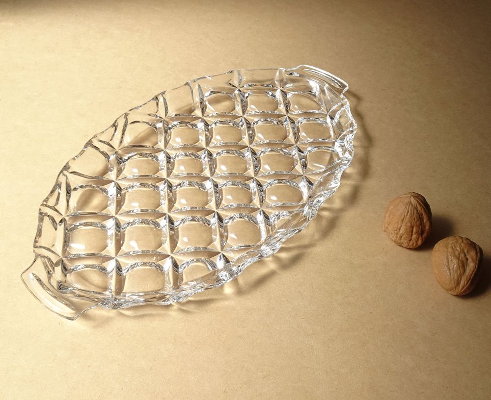 SHOP偶然と必然の間 昭和レトロ ガラストレイ ガラス皿 glass tray