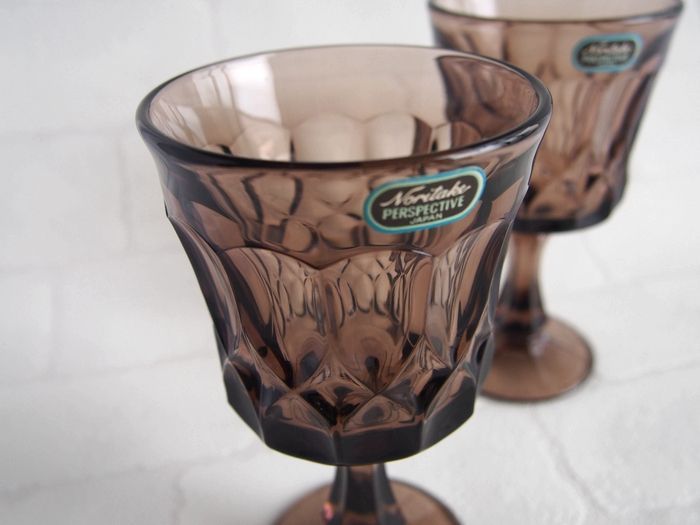 SHOP偶然と必然の間 NORITAKE GOBLET-PAIR DARKBROWN