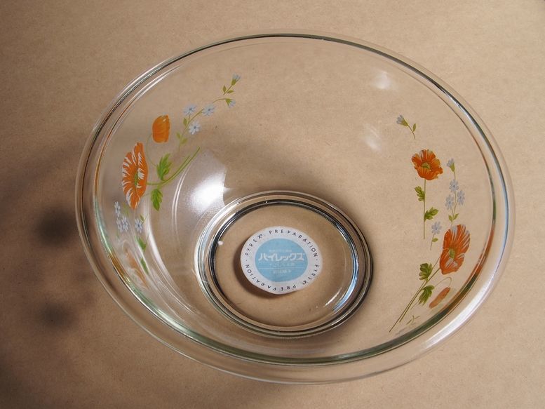 SHOP偶然と必然の間 PYREX BOWL 25cm MERRYFLOWER MADE IN JAPAN