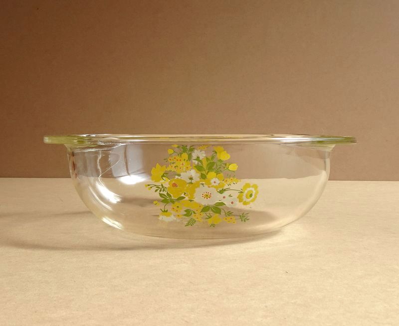 パイレックス vintage ボウル 花柄 USA PYREX  キャセロール