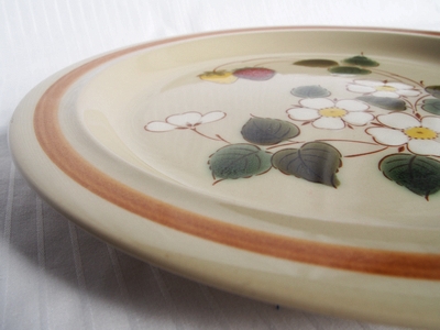 Momoyama 桃山陶器 ストーンウェア 手描き陶器 ディナー皿 2枚 日本製