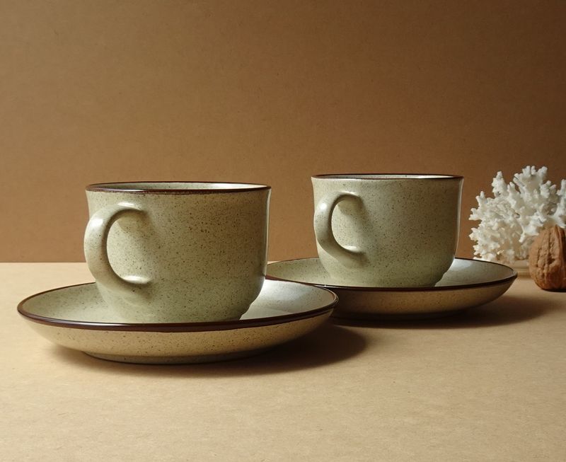 SHOP偶然と必然の間 NORITAKE STONEWARE C&S BEIGE PAIR